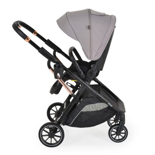 Moni Bingo babakocsi 22kg-ig, sport vázzal, összecsukható 2 irányban steel/ezüstszürke