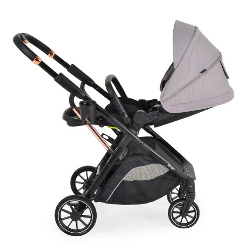 Moni Bingo babakocsi 22kg-ig, sport vázzal, összecsukható 2 irányban steel/ezüstszürke