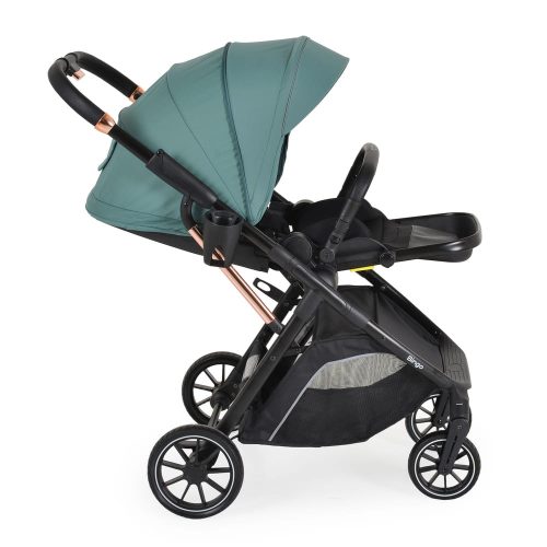 Moni Bingo babakocsi 22kg-ig, sport vázzal, összecsukható 2 irányban marine zöld