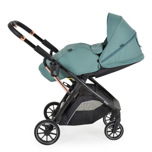 Moni Bingo babakocsi 22kg-ig, sport vázzal, összecsukható 2 irányban marine zöld