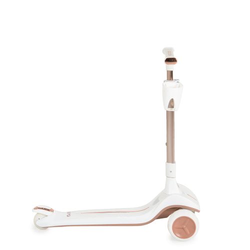 Moni Aero roller, összecsukható, 50kg-ig, 3 kerekű, arany váz fehér