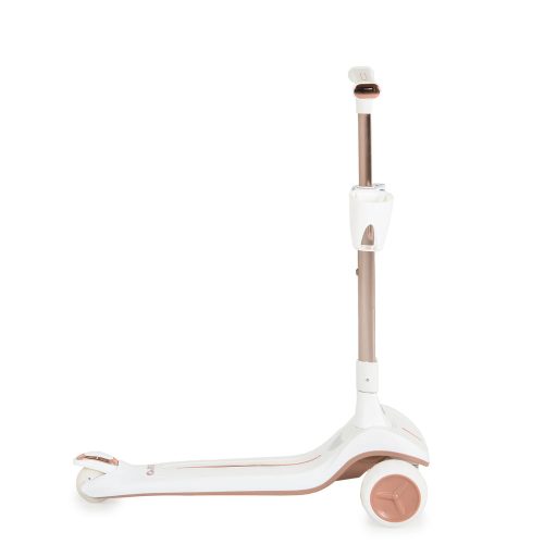 Moni Aero roller, összecsukható, 50kg-ig, 3 kerekű, arany váz fehér