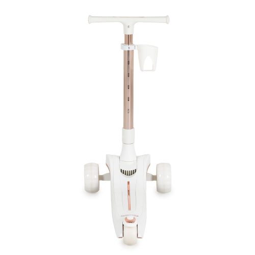 Moni Aero roller, összecsukható, 50kg-ig, 3 kerekű, arany váz fehér