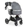 Moni Alina 2in1 babakocsi szett átalakítható babakocsi+autós hordozó titanium szürke