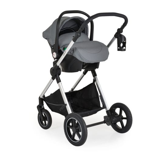Moni Alina 2in1 babakocsi szett átalakítható babakocsi+autós hordozó titanium szürke