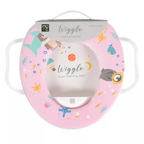 Moni WIGGLE wc szűkítő kapaszkodóval mintás PINK
