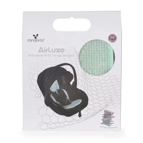 Moni AIRLUXE autós hordozó párna, izzadásgátlós 40-87cm MENTA