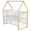 Moni ASTRA fa babaágy házikó alakú, 3 magasságban állítható 60x120cm