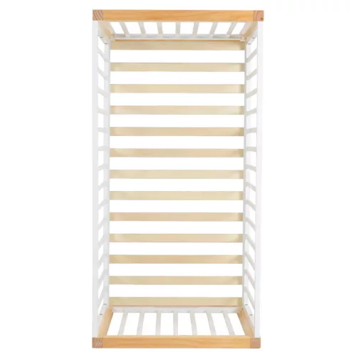 Moni SIERRA fa babaágy rácsos 60*120cm FEHÉR/NATUR