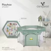 Moni PLAYBOX utazó járóka 6szögletű ZÖLD