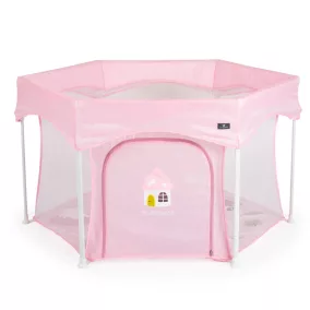 Moni PLAYBOX utazó járóka 6szögletű PINK