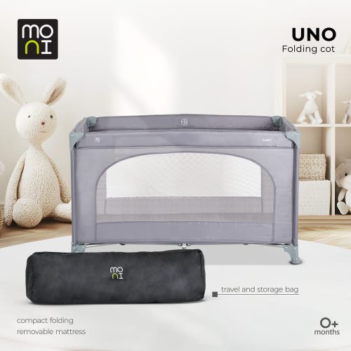 Moni Uno utazóágy 1 szintes zippes kibújóval pink