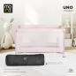 Moni UNO utazóágy 1 szintes zippes kibújóval PINK 