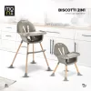Moni BISCOTTI etetőszék 2in1 SZÜRKE