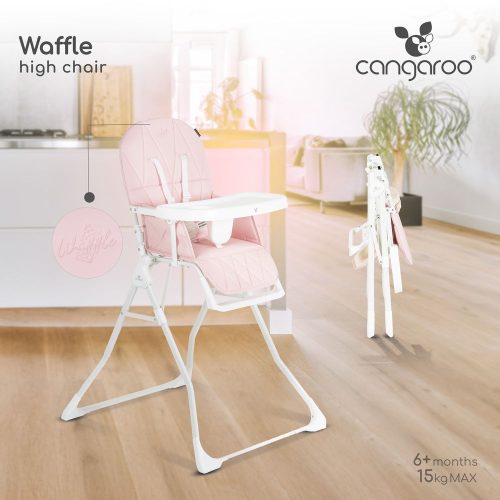 Moni Waffle etetőszék pink