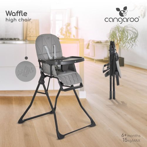 Moni Waffle etetőszék szürke