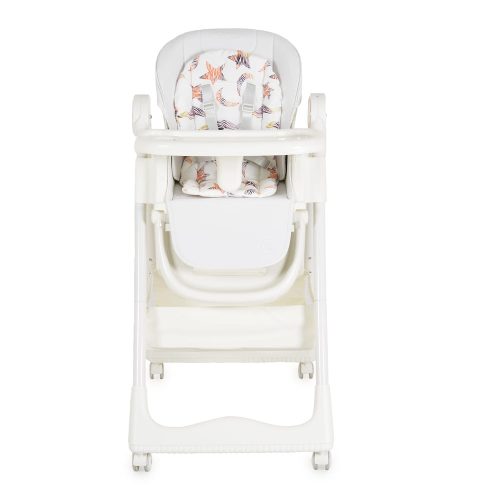 Moni Surprise etetőszék szilikon tányérral, előkével fehér