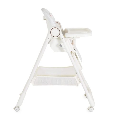 Moni Surprise etetőszék szilikon tányérral, előkével fehér