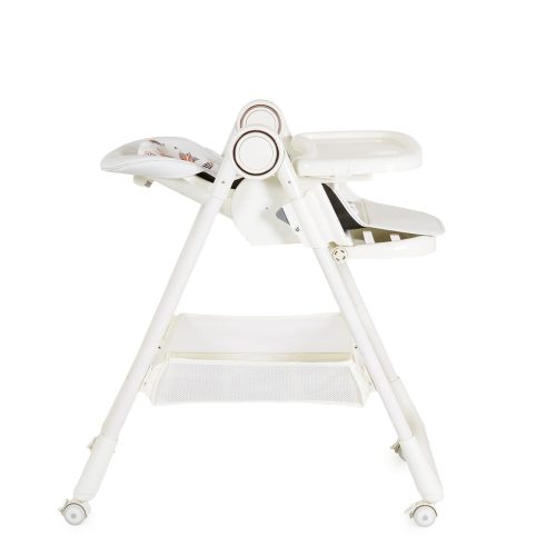 Moni Surprise etetőszék szilikon tányérral, előkével fehér