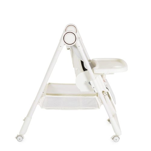 Moni Surprise etetőszék szilikon tányérral, előkével fehér