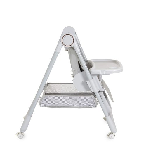 Moni Surprise etetőszék szilikon tányérral, előkével szürke