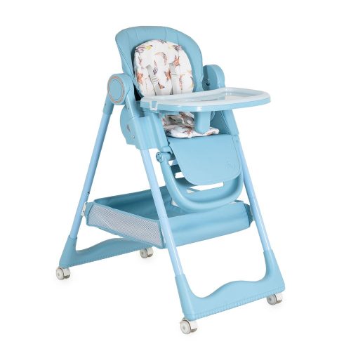 Moni Surprise etetőszék szilikon tányérral, előkével vkék