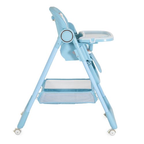 Moni Surprise etetőszék szilikon tányérral, előkével vkék