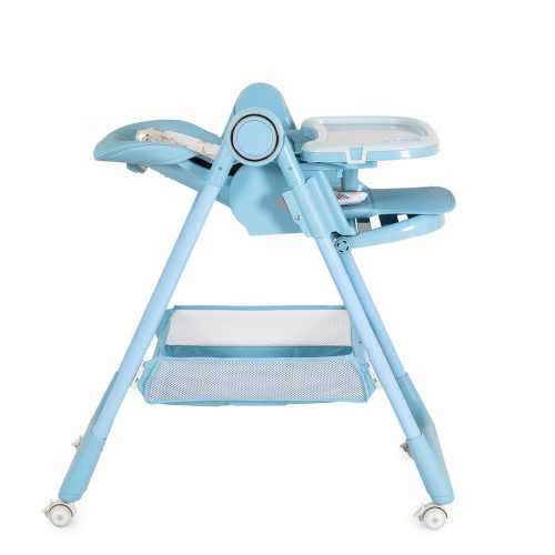 Moni Surprise etetőszék szilikon tányérral, előkével vkék