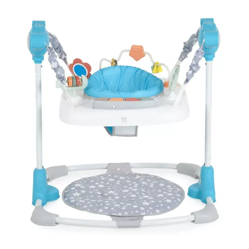 Moni Hop baba ugráló kék