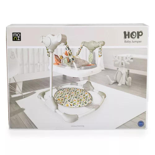 Moni Hop baba ugráló kék