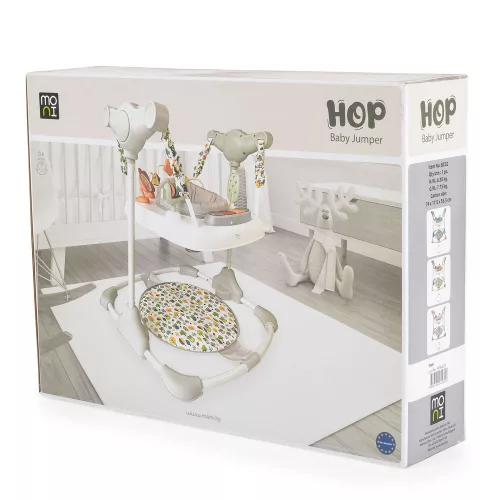 Moni Hop baba ugráló kék