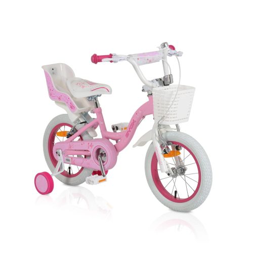 Moni Byox flower pinky gyerek kerékpár 14es lány pink