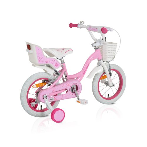 Moni Byox flower pinky gyerek kerékpár 14es lány pink