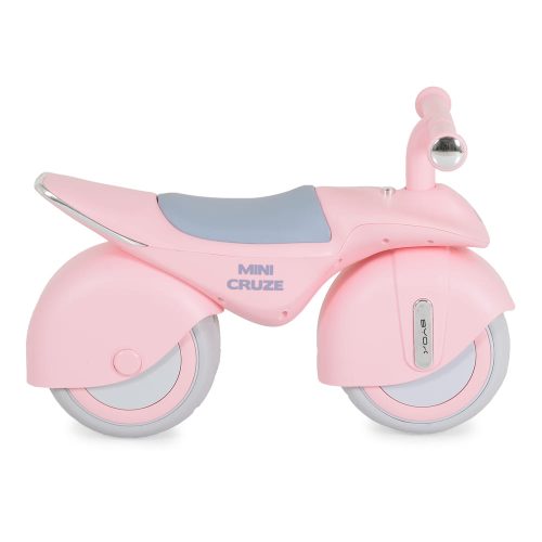 Moni Mini cruze futóbicikli, ráülős járgány, kismotor, zenélő, óriás kerekekkel rózsaszín