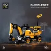 Moni Bumblebee ráülős akkus vezethető kotrógép 50kg-ig sárga/fekete