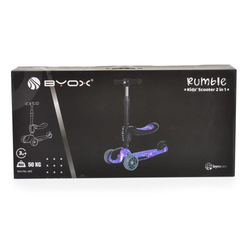 Moni Rumble roller ráülős, átalakítható lila/fekete