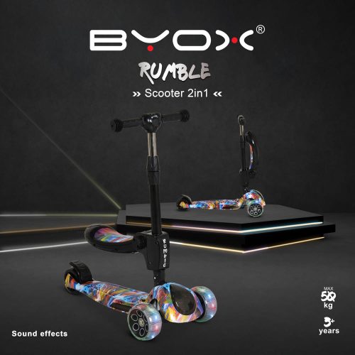 Moni Rumble roller ráülős, átalakítható színes/fekete