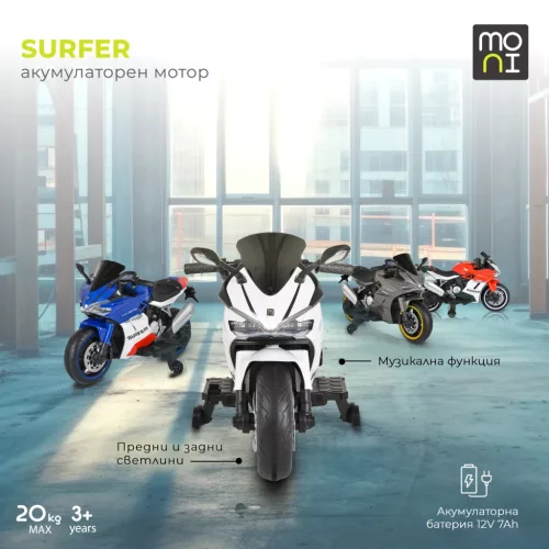 Moni BO Surfer elektromos motor, 20kg-ig, 2 motoros SZÜRKE
