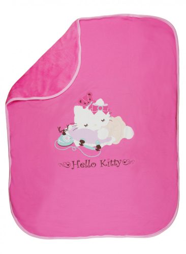 Hello Kitty pamut- wellsoft takaró vegyes mintával (méret:70×90)