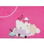 Hello Kitty pamut- wellsoft takaró vegyes mintával (méret:70×90)