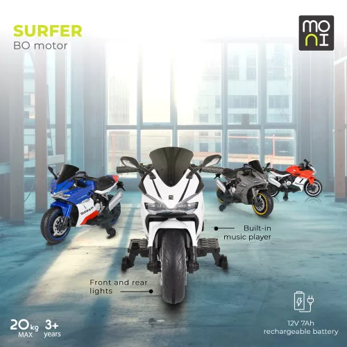 Moni Bo surfer elektromos motor, 20kg-ig, 2 motoros piros