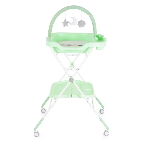 Moni Croco multifunkciós, összecsukható pelenkázó asztal mentazöld