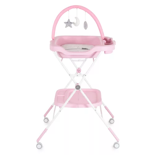 Moni Croco multifunkciós, összecsukható pelenkázó asztal rózsa