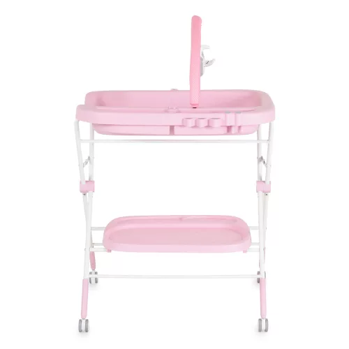Moni Croco multifunkciós, összecsukható pelenkázó asztal rózsa