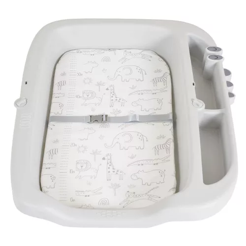 Moni Croco multifunkciós, összecsukható pelenkázó asztal szürke