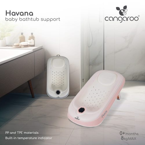 Moni Havana babatartó kádba vízhőmérővel fehér