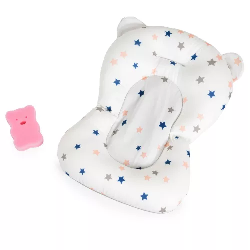 Moni Palma összecsukható kád fürdetőpárnával pink