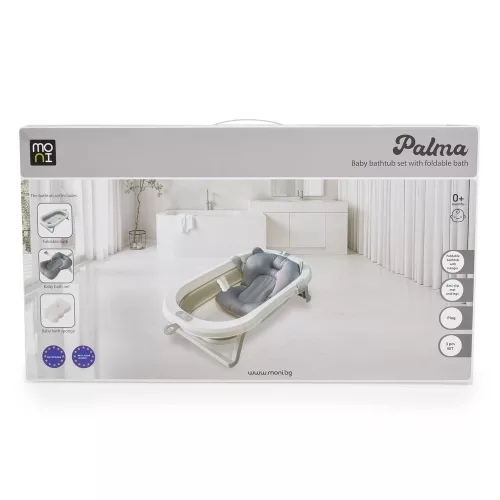 Moni Palma összecsukható kád fürdetőpárnával pink