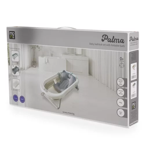 Moni Palma összecsukható kád fürdetőpárnával pink