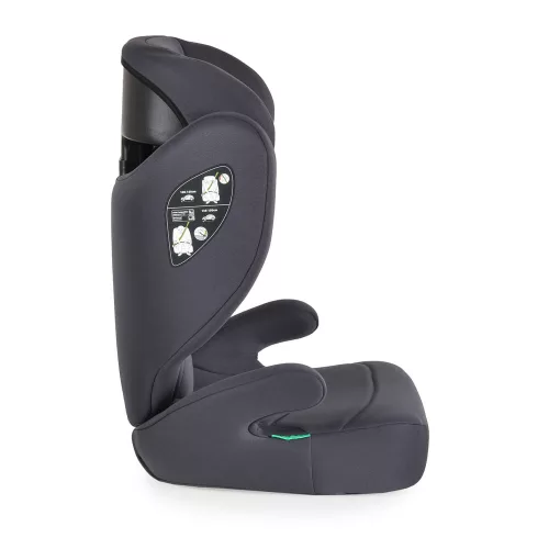 Moni Race autós ülés 100-150 cm ülésmagasítóvá alakítható sötét szürke